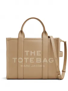 Сумка-тоут The Leather Tote среднего размера MARC JACOBS, коричневый