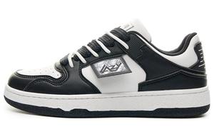 Кроссовки для скейтборда унисекс с низким верхом черного/белого цвета Lazy Bons