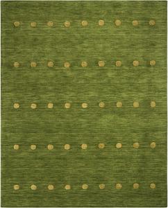 Ковер SAFAVIEH, 275 x 366 см, Himalaya Collection, Green, ручной работы с точечным узором из шерсти, идеален для помещений с высокой проходимостью в гостиной, спальне (HIM590Y)