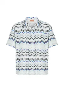 Рубашка с узором зигзаг Missoni, белый