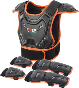 Детский защитный жилет для мотокросса, защита спины и груди для квадроциклов и мотокросса, защитная экипировка для экстремальных видов спорта YEBCKZL, Y172Orange