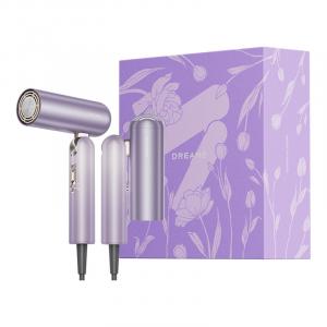Ультрамощной фен для волос p10 1500w термостатический и быстрая сушка холодный и горячий воздух сильный поток воздуха ahd52 Dreame, фиолетовый