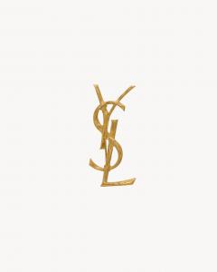 Металлическая брошь CASSANDRE SAINT LAURENT, золотой