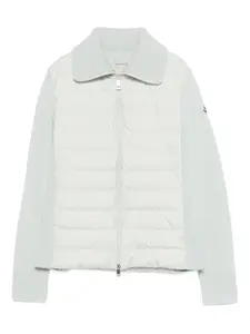 Пуховик на молнии Moncler, зеленый