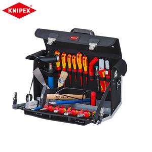 Ящик для инструментов электрика Kenipex, 23 предмета, изолированные плоскогубцы, шлицевая отвертка 00 21 02 EL Knipex