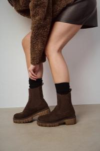 Замшевые ботильоны Medicine, коричневый