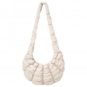 COS Полиэстеровая портативная сумка через плечо большая женская экрю, Ecru