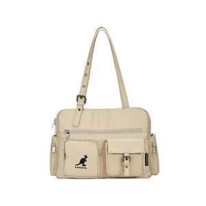 KANGOL Тканевая бостонская сумка через плечо среднего размера унисекс разноцветная, Khaki