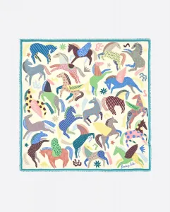 Женская футболка с лошадьми и мини-принтами Bimba Y Lola, бежевый