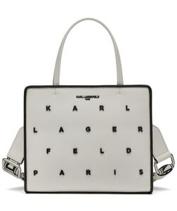 Мэйбелл Сатчел Karl Lagerfeld Paris, белый/черный