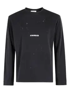 Футболка с логотипом A Paper Kid, черный