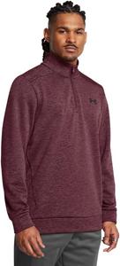 Under Armour мужская флисовая толстовка с застежкой на четверть, (600) Dark Maroon/Black