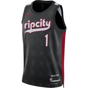 Майка Portland Trail Blazers 2024/25 City Edition мужская Dri-FIT NBA Swingman Nike, черный