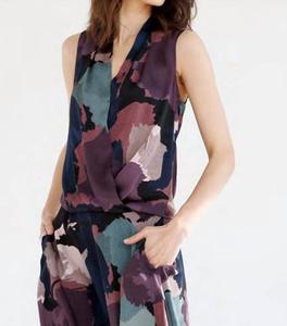 Топ-сюрплис в стиле бохо с загадочными чернилами Go By Go Silk, Puzzling Ink