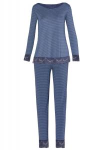 Женский пижамный комплект Venice с длинными рукавами и вырезом лодочкой, с ажурным принтом Twelve Eighty Eight, Filigree Print