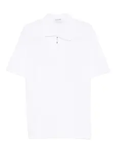 Рубашка поло на молнии Gran Sasso, белый