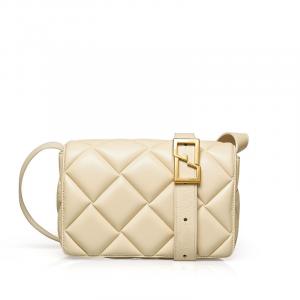 Женская сумка Deep Breath из стеганой овчины с ромбами, желтый