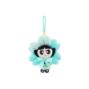 Мягкая игрушка-подвеска The Powerpuff Girls Cute Cartoon Floral Collection, Floral, Bubbles, Fuzzy Dolls, высота 16 см HUGKIS