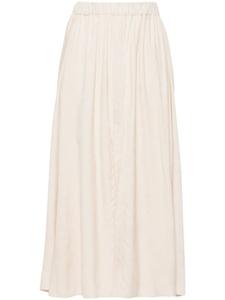 Forte Forte бархатная юбка миди, нейтральный цвет