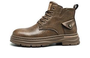 HLA Мужские ботинки Martin черно-коричневые - коричневые, цвет Brown