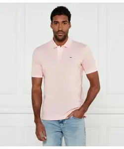 Футболка поло Regular fit Tommy Jeans, розовый
