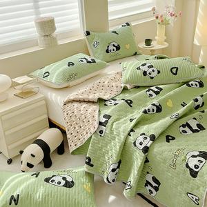 Antarctic Простыня на резинке 220х245 см, стеганая, 100% хлопок, утепленная, Panda Baby