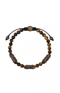 Исцеляющая смелость – браслет тройной защиты из тигрового глаза Karma And Luck, brown/bronze