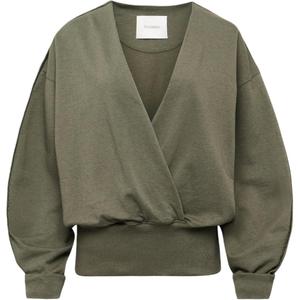 Округлый свитшот с запахом JW Anderson, хаки