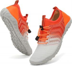 Водные тапочки WateLves для мужчин и женщин, босиком, пляжные и для плавания, быстро сохнущие, акваноски, обувь для бассейна, серфинга, йоги и водной аэробики, серый оранжевый