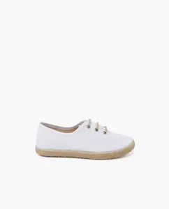 Детская обувь на шнуровке, эспадрильи Pisamonas, белый