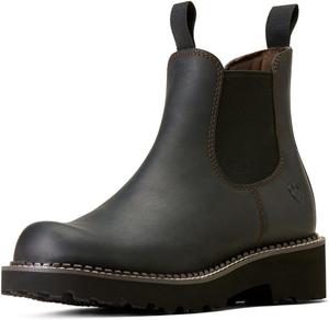 Женские вестерн-сапоги ARIAT Fatbaby с боковыми вставками, Black Deertan/Black Gore