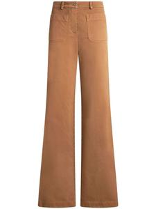 ETRO брюки широкого кроя, коричневый