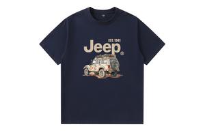 Футболка Unisex Crew Neck Moderate Heavyweight Jeep, темно-синий