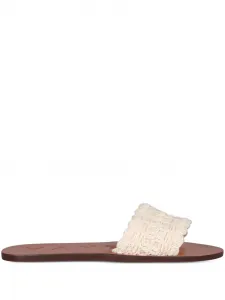 Сандалии в технике кроше Manebi, белый