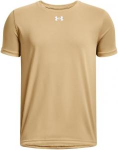 Under Armour Boys Tech Team футболка с коротким рукавом - быстросохнущая, Team Vegas Gold-White