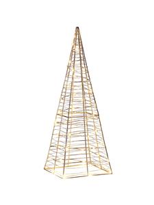 Beliani Светодиодная декоративная статуэтка Пуксала серебристого цвета - (Ш) 20 x (В) 60 x (Д) 20 см