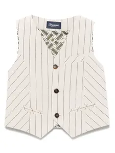 Жилет строгого кроя Drumohr Kids, нейтральный