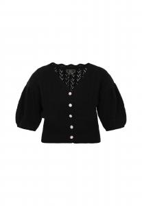 Faina Вязаный кардиган в черном цвете