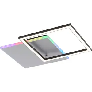 Потолочный светильник LED RENDA LED-панель 1 шт. теплый белый - холодный белый Just Light, алюминий