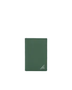 Держатель для карточек из сафьяновой кожи Prada, зеленый