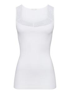 Кружевной топ Hanro Top Cotton Delight, белый