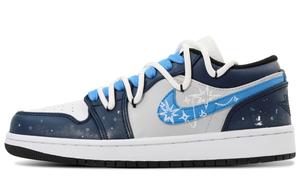 Jordan Air 1 легкие низкие винтажные баскетбольные кроссовки Unisex Blue