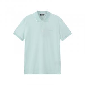 Поло с вышитым логотипом Zegna Ermenegildo Zegna, светло-голубой