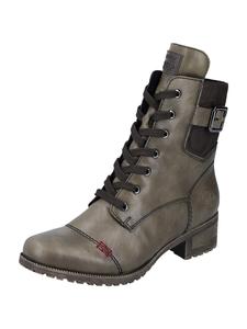 Ботильоны на шнуровке Rieker 70345, цвет Khaki/Dark green