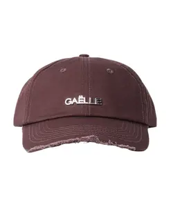 Хлопковая бейсболка с бахромой по краю и металлическим логотипом. Gaã«Lle Paris, коричневый