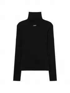 Джемпер с длинными рукавами и принтом «Off» Off-White, черный