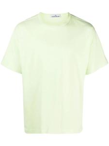 Stone Island футболка с вышитым логотипом, зеленый