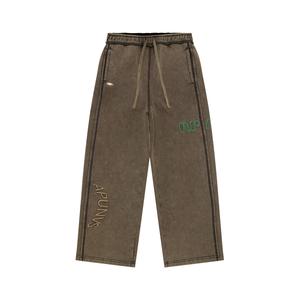 A Bathing APE спортивные штаны с вышивкой Aape, серый