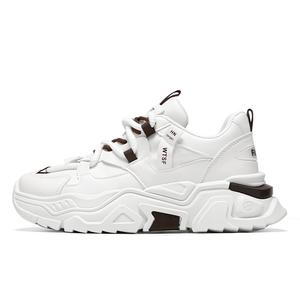 Абразивостойкие увеличивающие рост детские повседневные кроссовки для подростков Kung Fu partners, белый