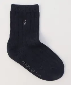 Носки с вышитым логотипом C (детские и младенческие размеры) Mono Comme Ca, цвет Navy